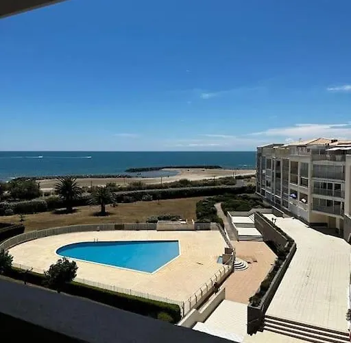 Апартаменти Superbe T4 Cap D'agde, Front De Mer, 3 Chambres, Piscine, Clim, Parking, Balcon