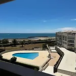 公寓 Superbe T4 Cap D'agde, Front De Mer, 3 Chambres, Piscine, Clim, Parking, Balcon
