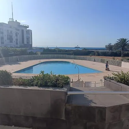 Superbe T4 Cap D'agde, Front De Mer, 3 Chambres, Piscine, Clim, Parking, Balcon 阿格德